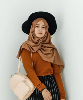 Striped Flutter Sleeve Overlap Collar Peplum Hem Blouse